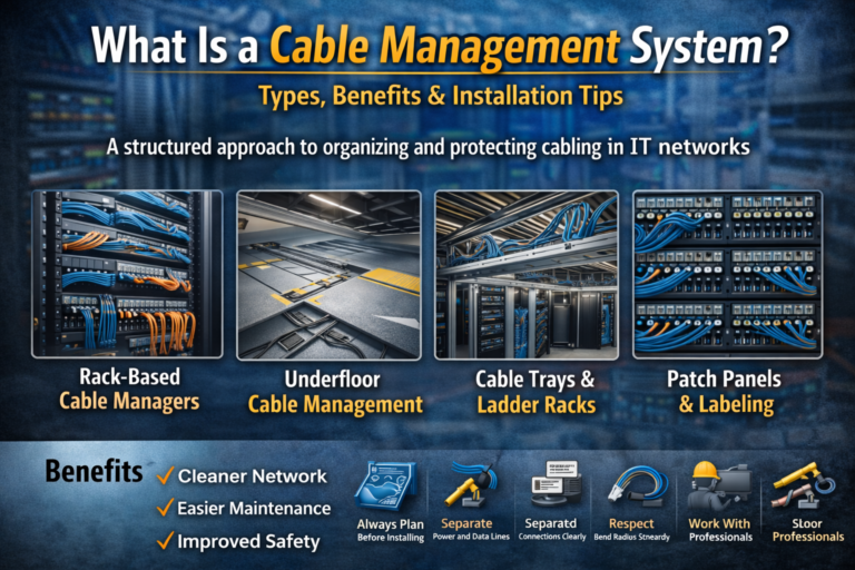 What Is a Cable Management System? Types, Benefits & Installation Tips